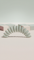 Pale Sage minimalist nail set